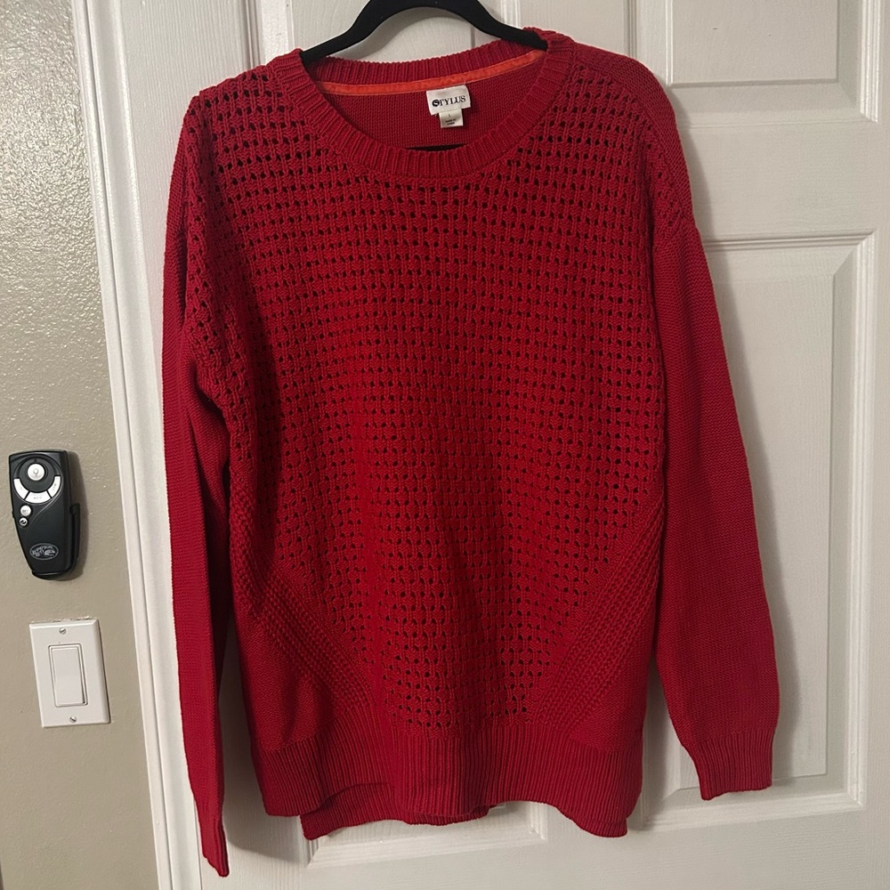 Stylus Red Knit Sweater
